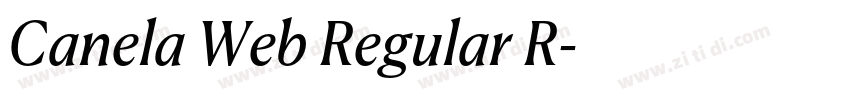 Canela Web Regular R字体转换